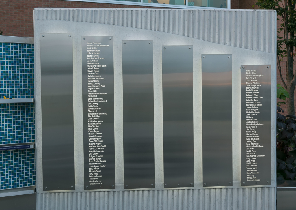 Panel 8 of the Donor Memorial