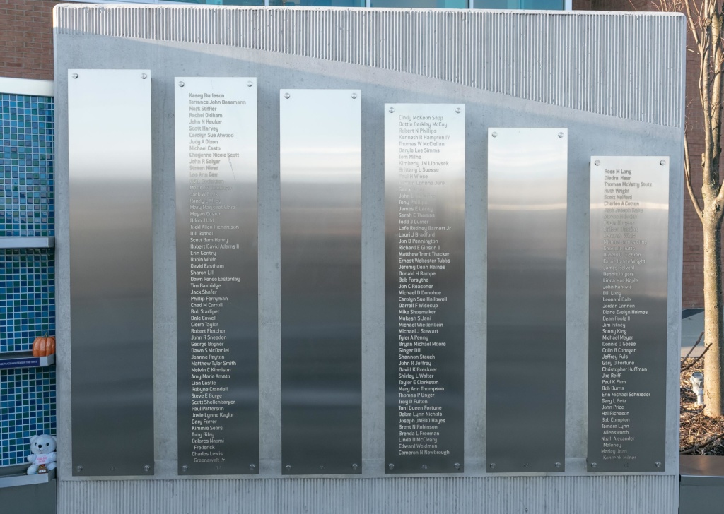 Panel 8 of the Donor Memorial