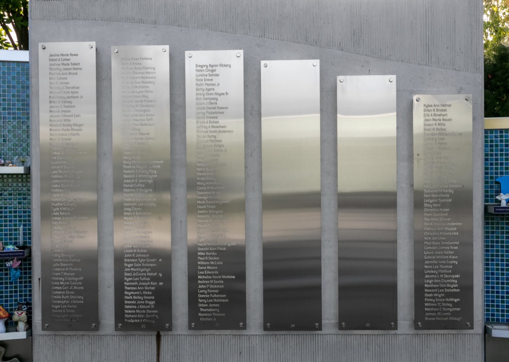Panel 26 of the Donor Memorial